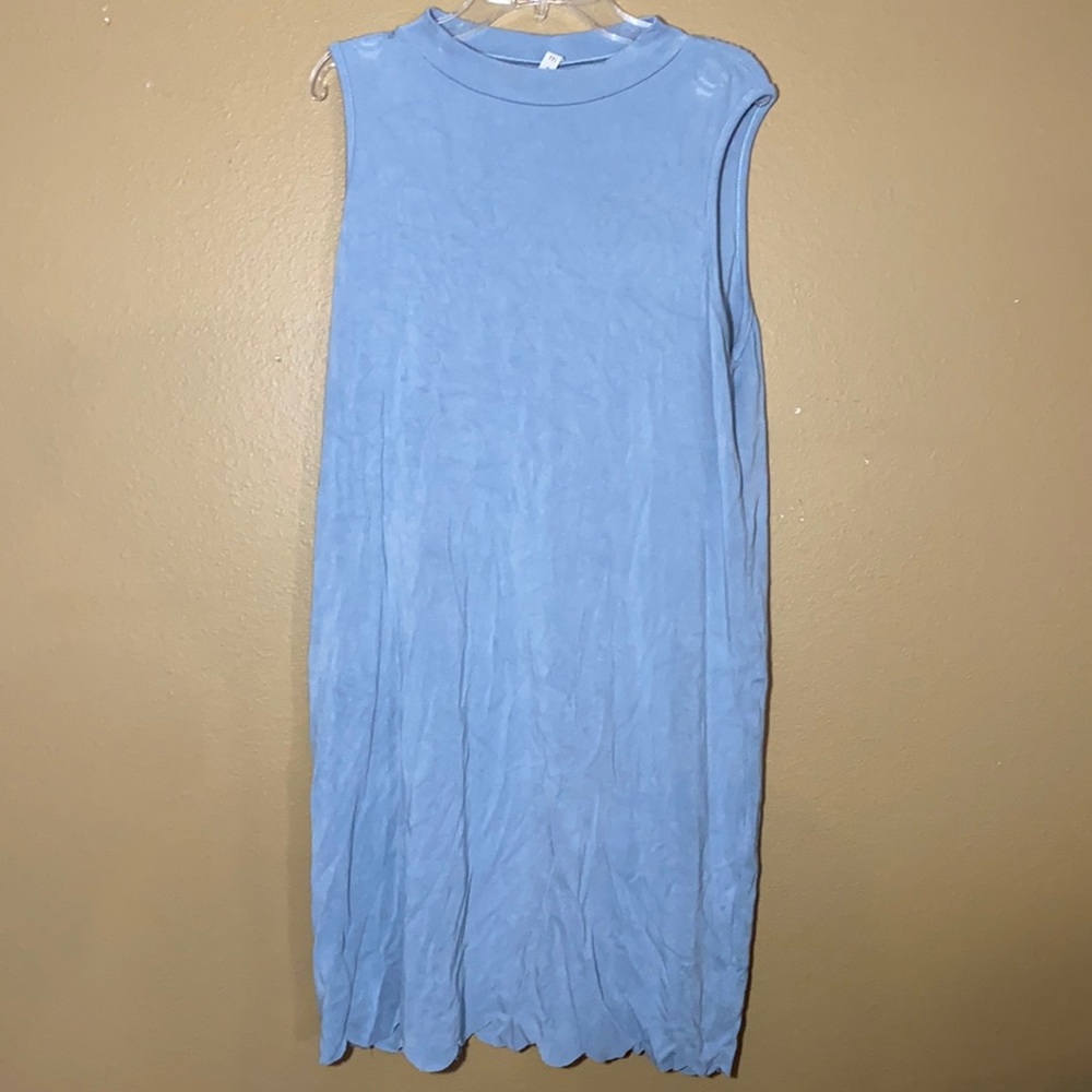 Light Blue Stretchy T-Shirt Dress
